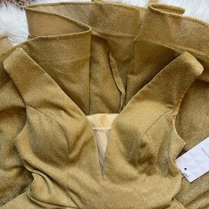 Gold Formal Dress, Size 2
